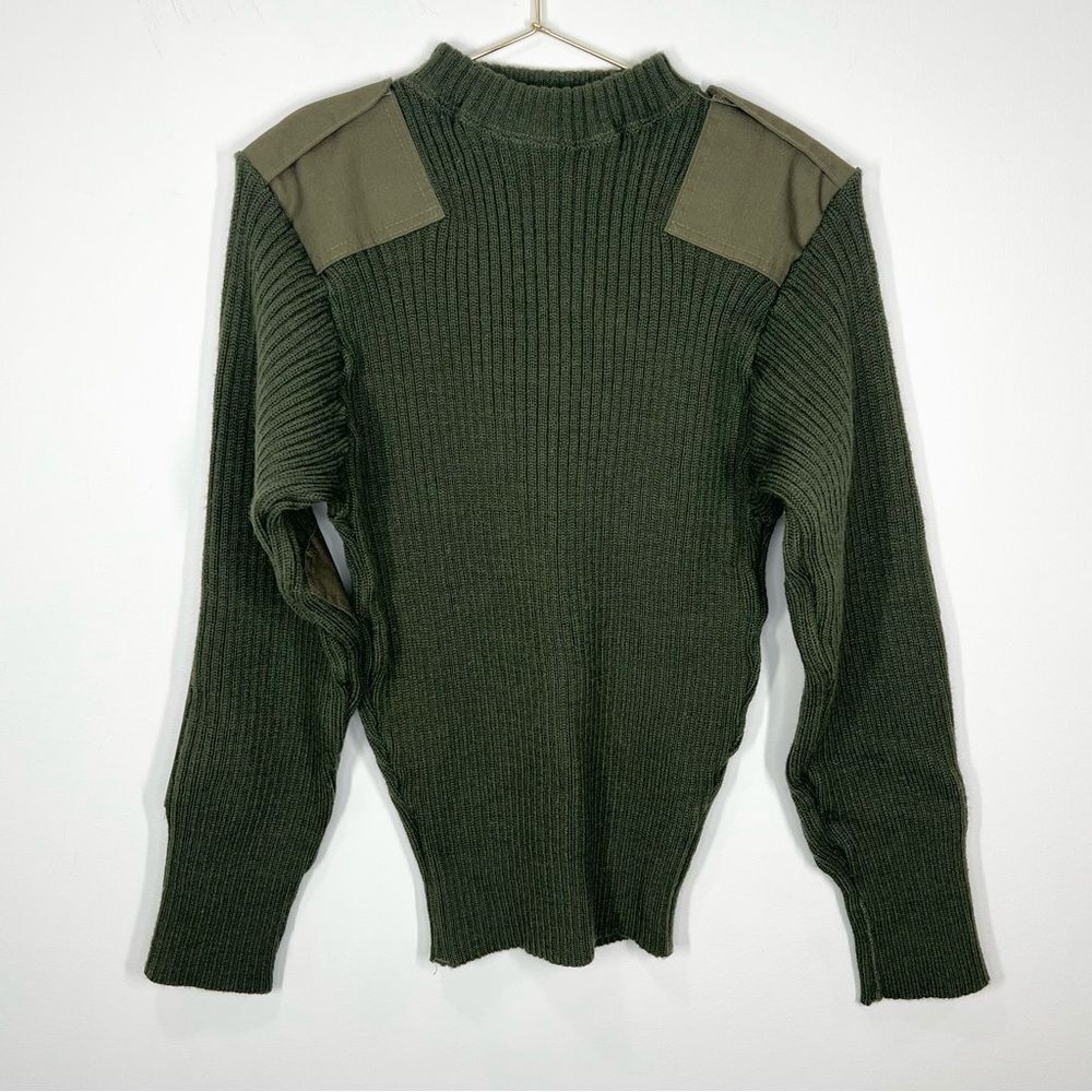 Defense Logistics Agency Valor Military Green Wool Sweater Commando 40/Medium